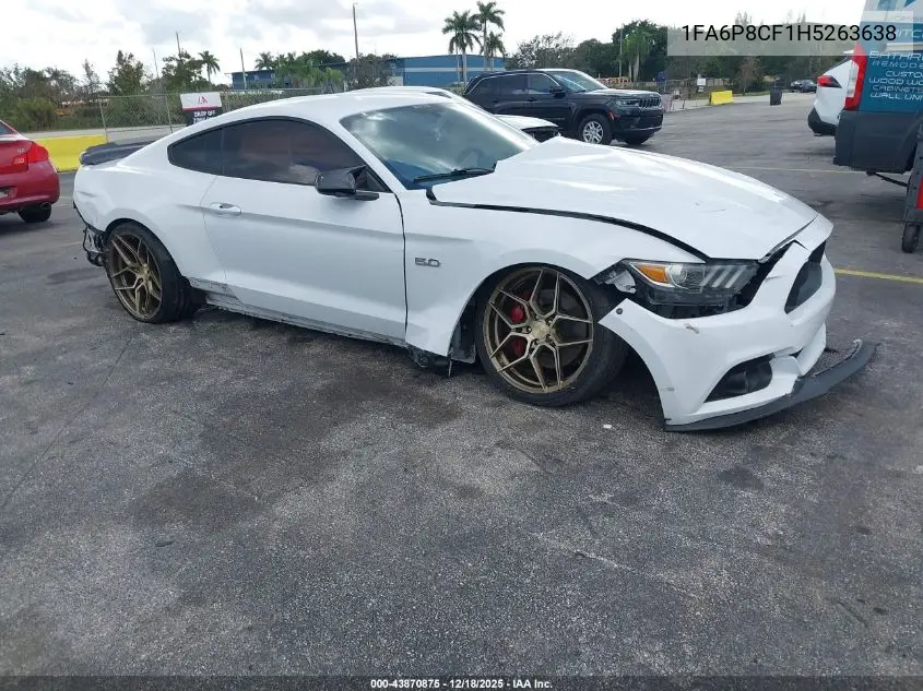 1FA6P8CF1H5263638 2017 Ford Mustang Gt