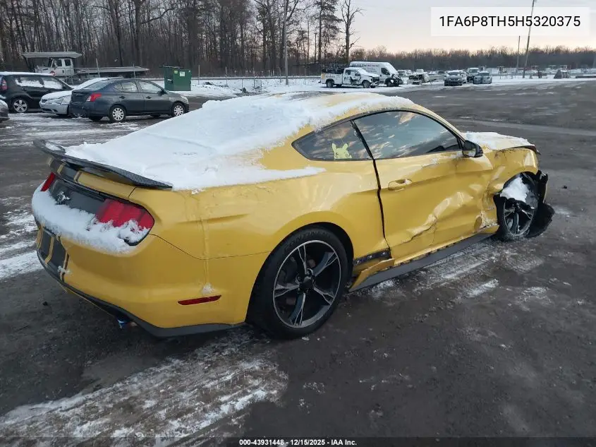 1FA6P8TH5H5320375 2017 Ford Mustang Ecoboost