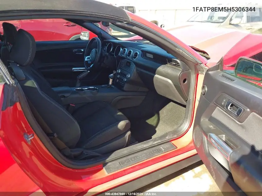 1FATP8EM5H5306344 2017 Ford Mustang V6