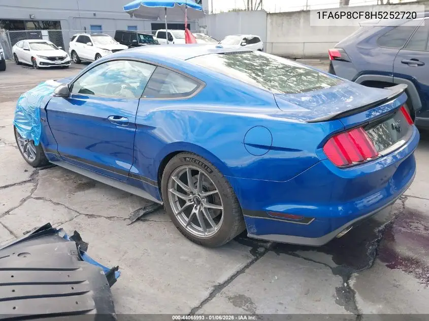 1FA6P8CF8H5252720 2017 Ford Mustang Gt Premium