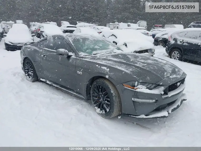 1FA6P8CF6J5157899 2018 Ford Mustang Gt