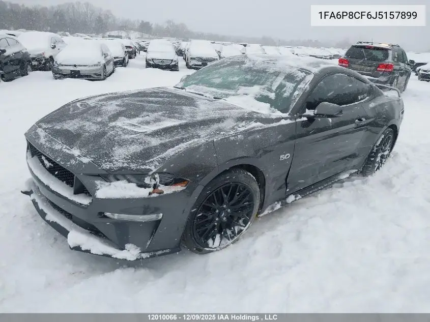 1FA6P8CF6J5157899 2018 Ford Mustang Gt