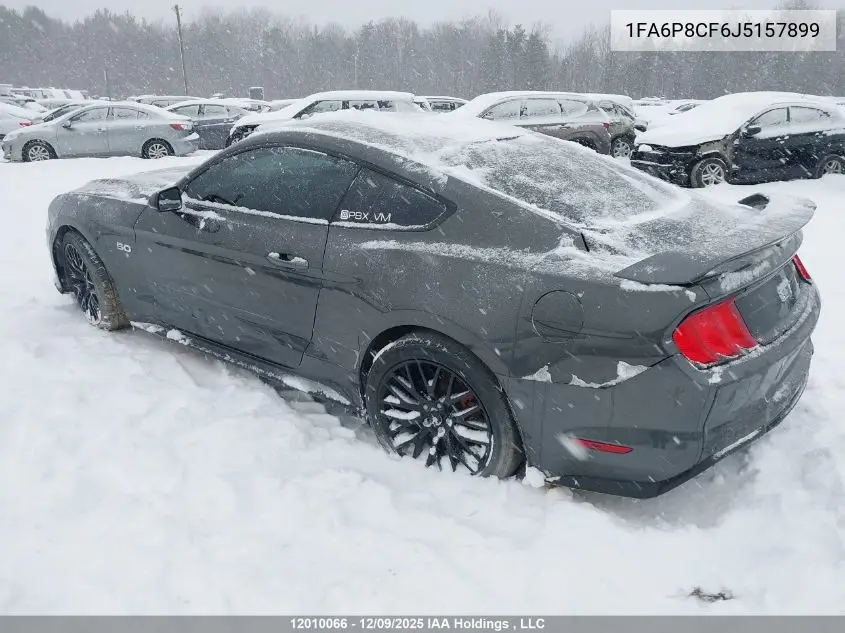 1FA6P8CF6J5157899 2018 Ford Mustang Gt