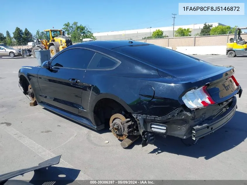 1FA6P8CF8J5146872 2018 Ford Mustang Gt Premium