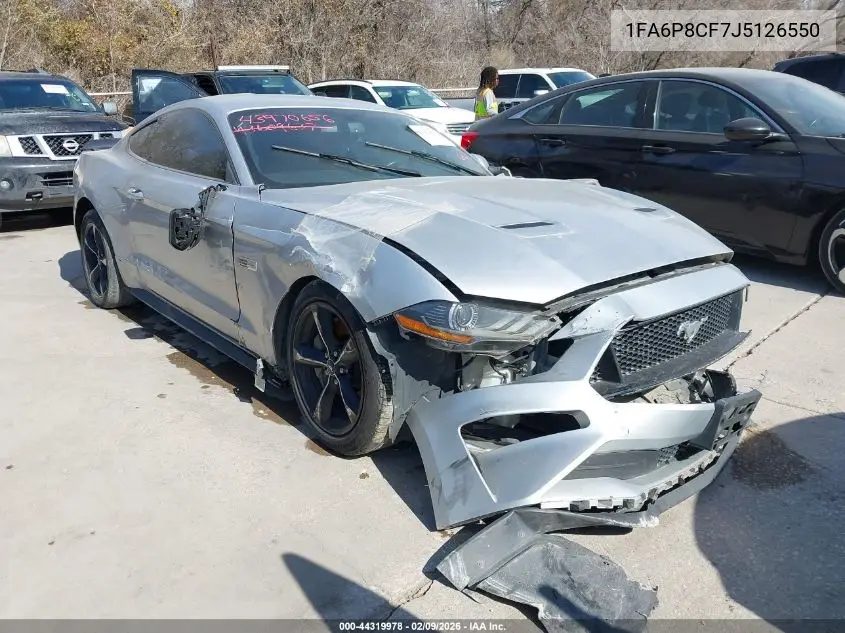 1FA6P8CF7J5126550 2018 Ford Mustang Gt