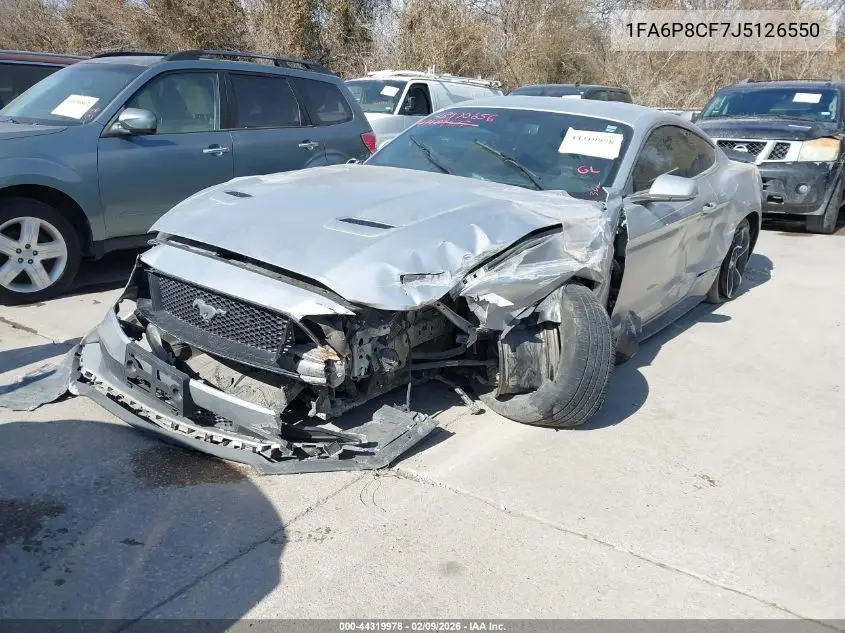 1FA6P8CF7J5126550 2018 Ford Mustang Gt