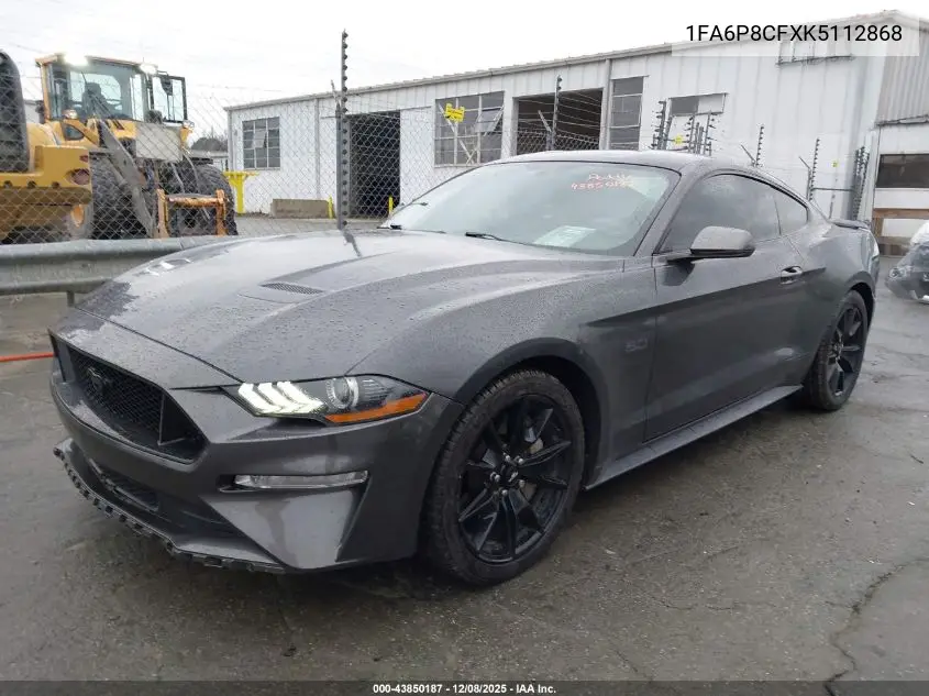 1FA6P8CFXK5112868 2019 Ford Mustang Gt