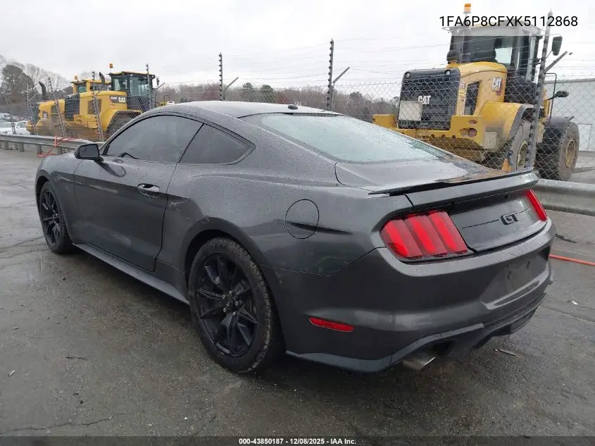 1FA6P8CFXK5112868 2019 Ford Mustang Gt