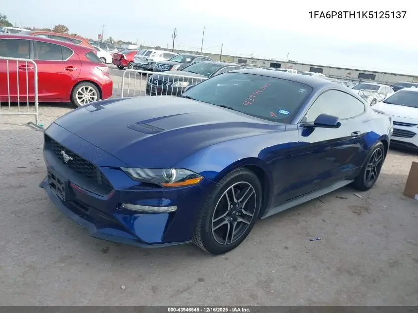 1FA6P8TH1K5125137 2019 Ford Mustang Ecoboost