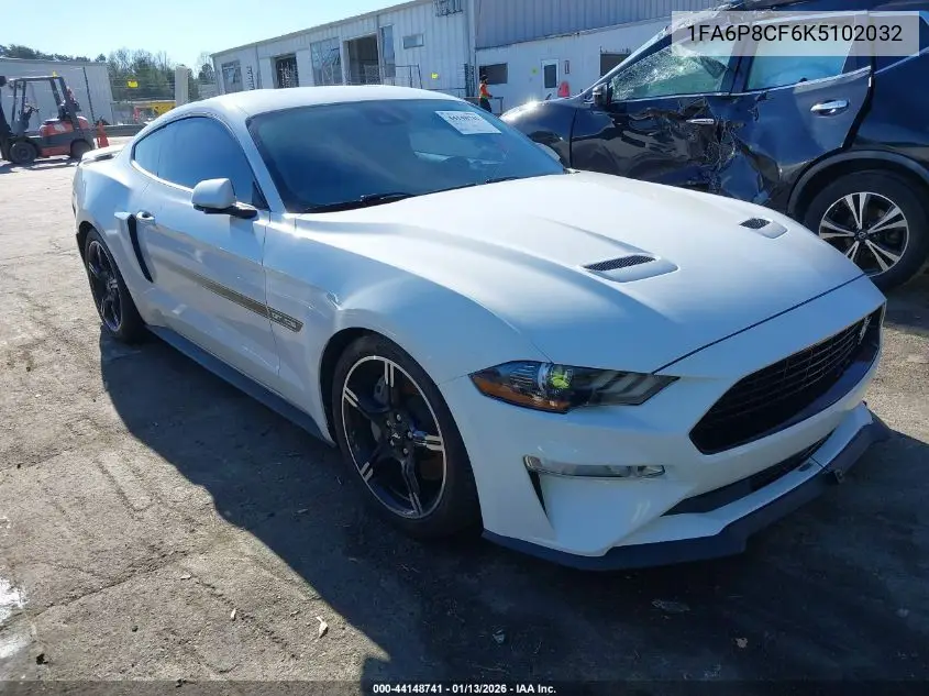 1FA6P8CF6K5102032 2019 Ford Mustang Gt Premium