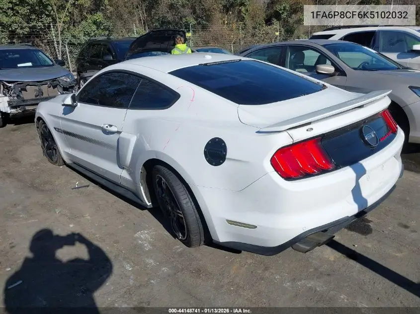 1FA6P8CF6K5102032 2019 Ford Mustang Gt Premium