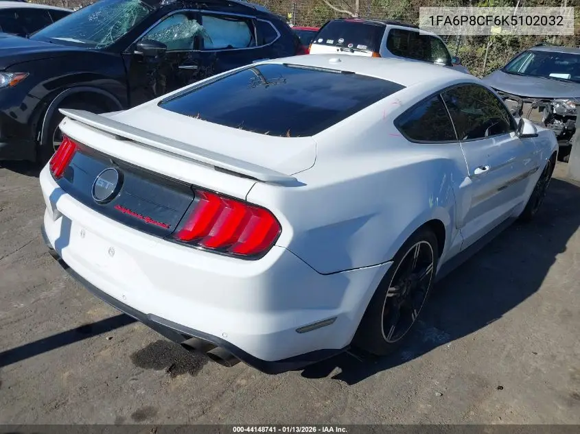 1FA6P8CF6K5102032 2019 Ford Mustang Gt Premium