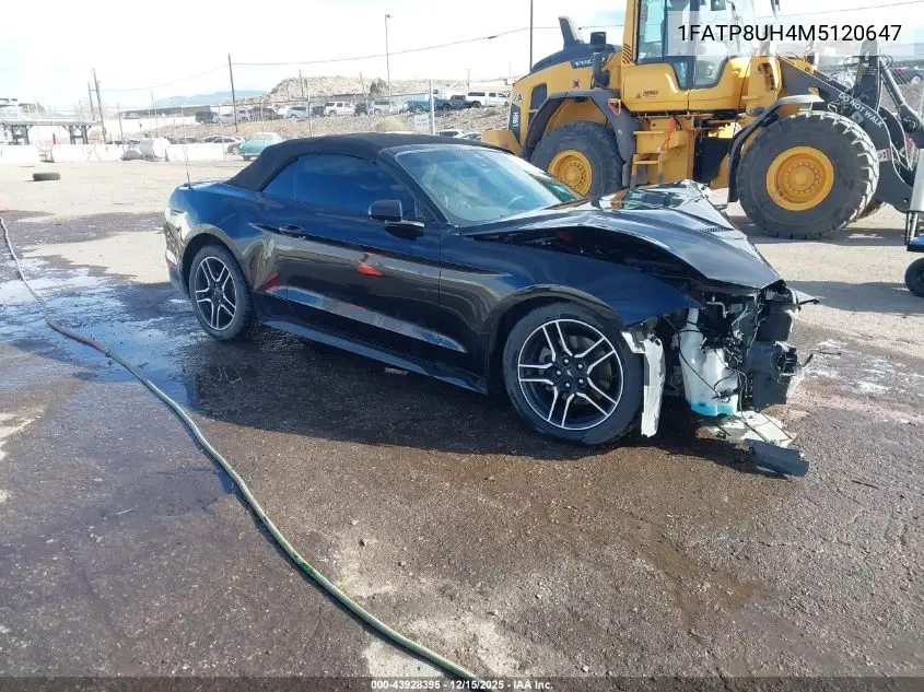 1FATP8UH4M5120647 2021 Ford Mustang Ecoboost Premium