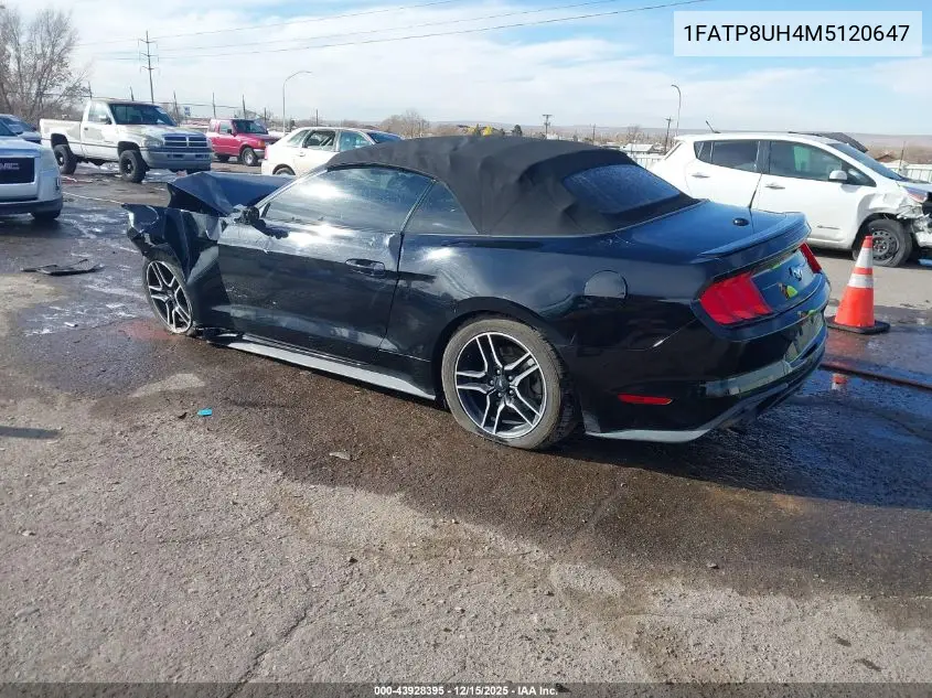 1FATP8UH4M5120647 2021 Ford Mustang Ecoboost Premium