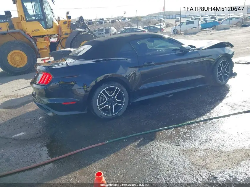 1FATP8UH4M5120647 2021 Ford Mustang Ecoboost Premium