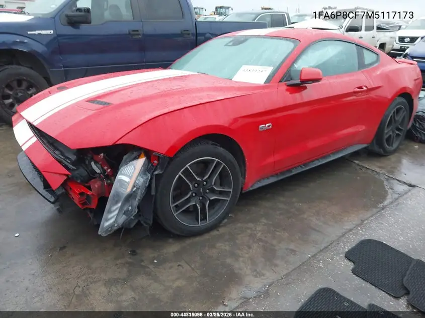 1FA6P8CF7M5117173 2021 Ford Mustang Gt Premium