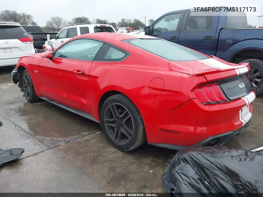 1FA6P8CF7M5117173 2021 Ford Mustang Gt Premium