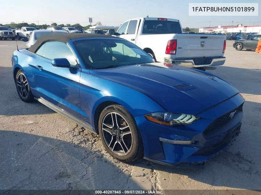 2022 Ford Mustang VIN: 1FATP8UH0N5101899 Lot: 40287945