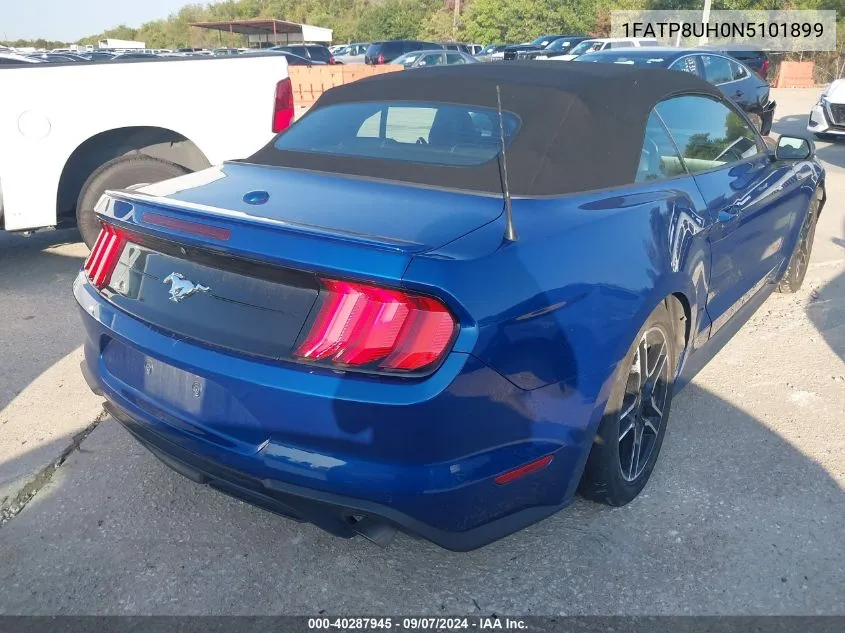 2022 Ford Mustang VIN: 1FATP8UH0N5101899 Lot: 40287945