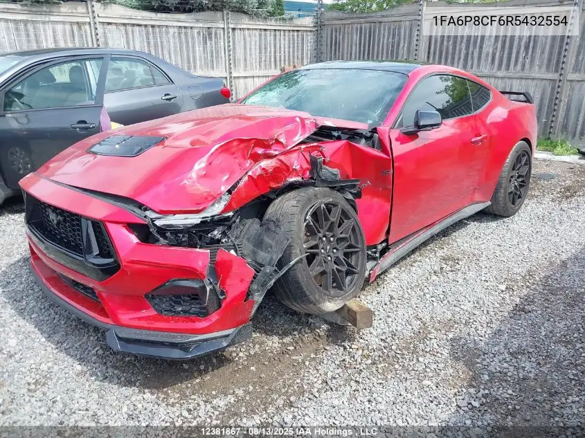 1FA6P8CF6R5432554 2024 Ford Mustang Gt