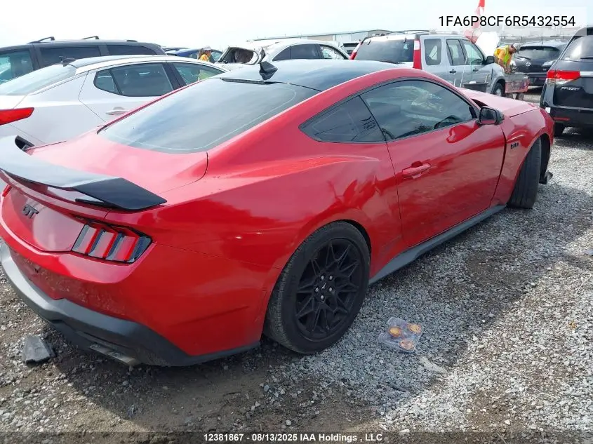 1FA6P8CF6R5432554 2024 Ford Mustang Gt