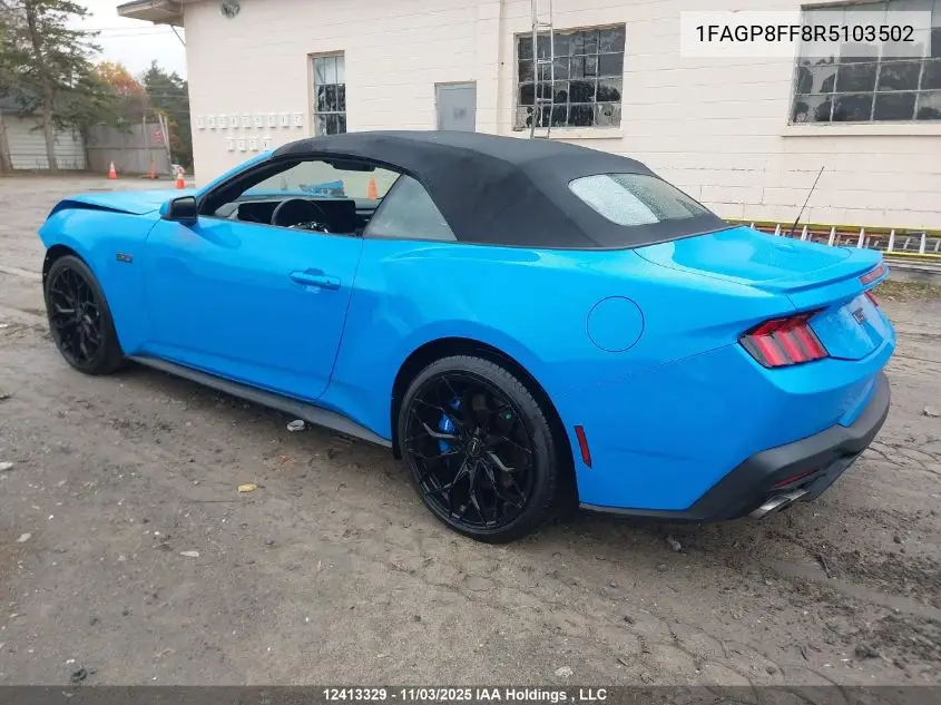 1FAGP8FF8R5103502 2024 Ford Mustang Gt