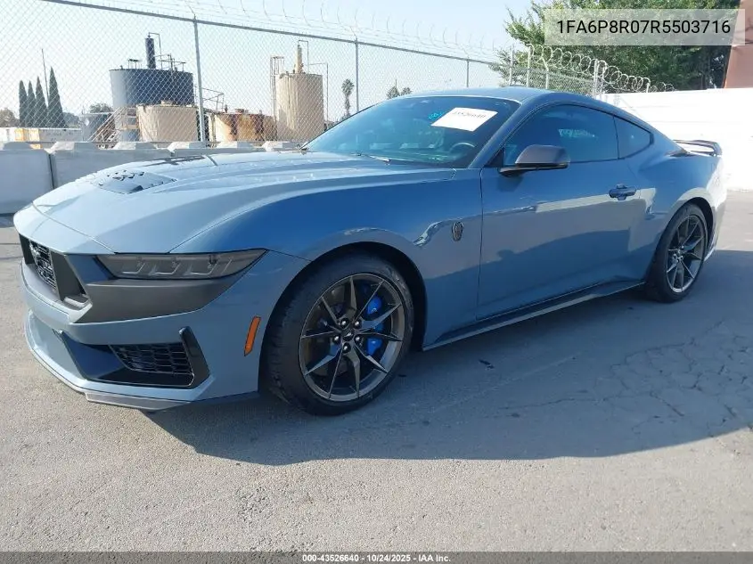 1FA6P8R07R5503716 2024 Ford Mustang Dark Horse Fastback