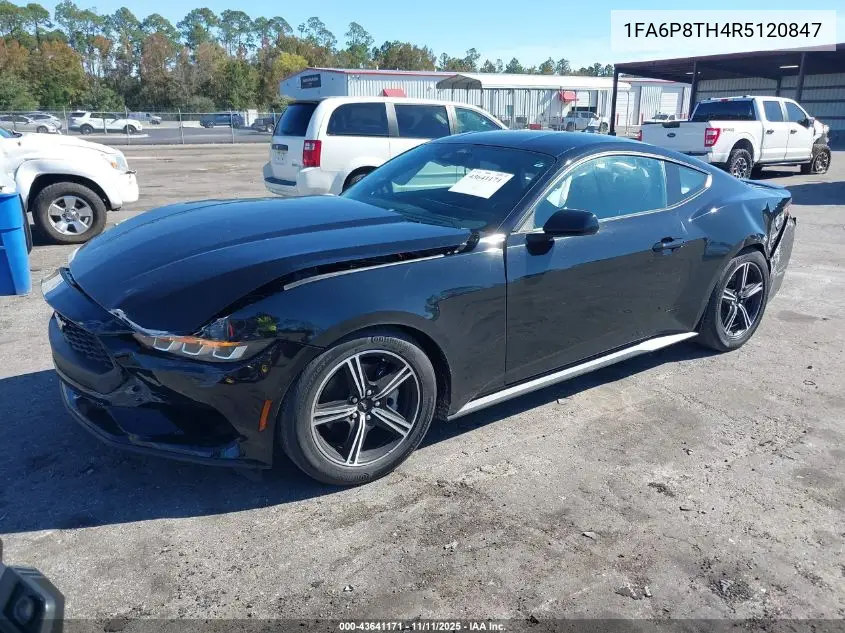 1FA6P8TH4R5120847 2024 Ford Mustang Ecoboost Premium Fastback