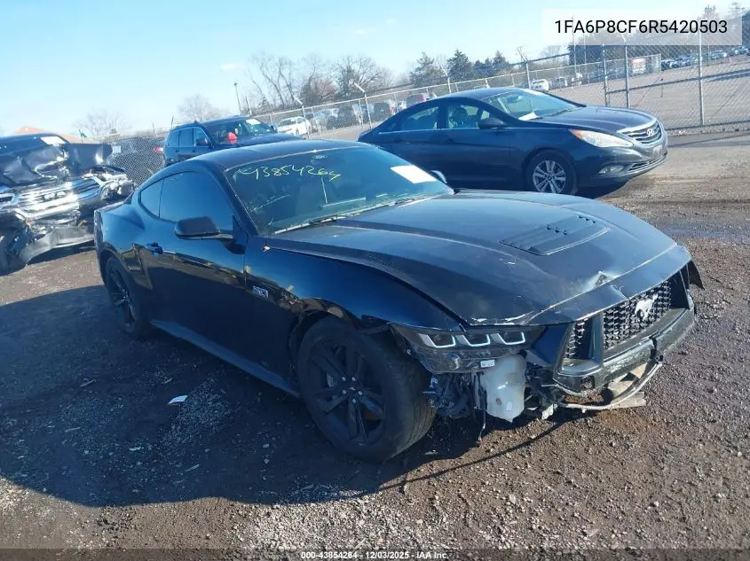 1FA6P8CF6R5420503 2024 Ford Mustang Gt Fastback