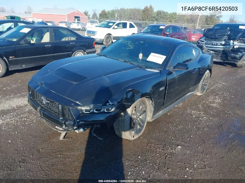 1FA6P8CF6R5420503 2024 Ford Mustang Gt Fastback