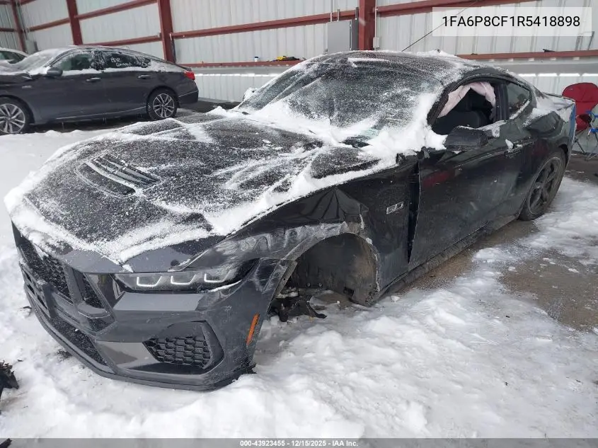 1FA6P8CF1R5418898 2024 Ford Mustang Gt Fastback