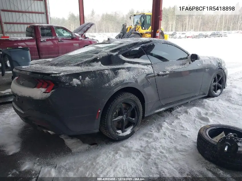 1FA6P8CF1R5418898 2024 Ford Mustang Gt Fastback