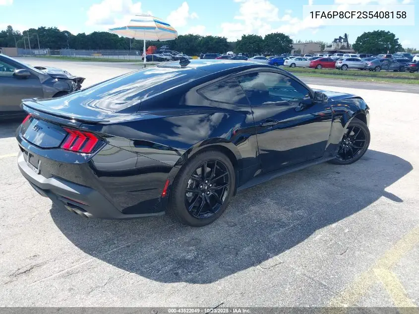1FA6P8CF2S5408158 2025 Ford Mustang Gt Fastback