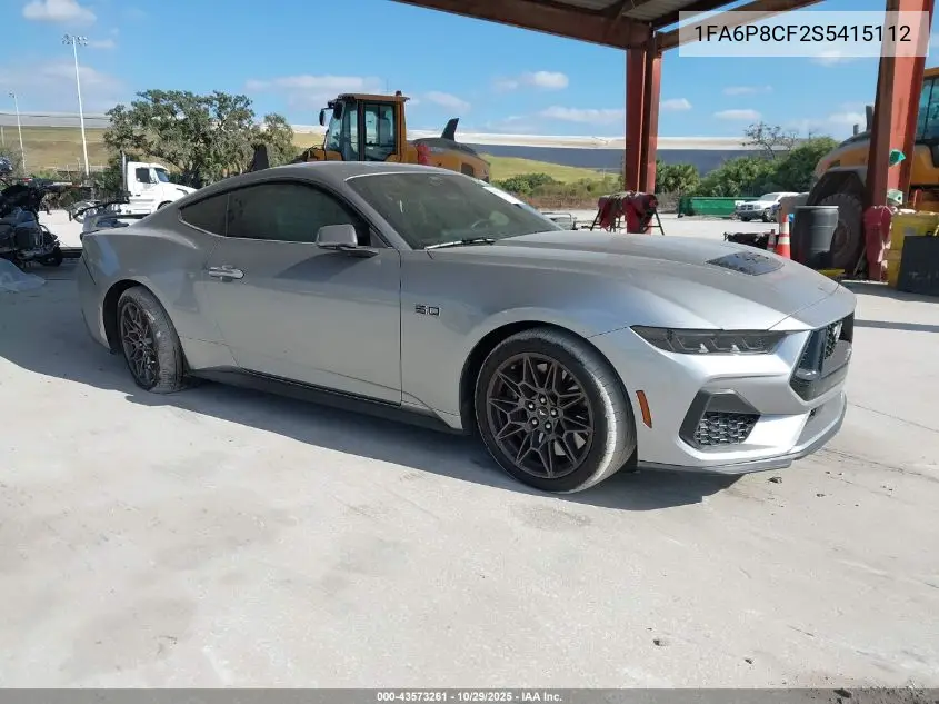 1FA6P8CF2S5415112 2025 Ford Mustang Gt Premium Fastback