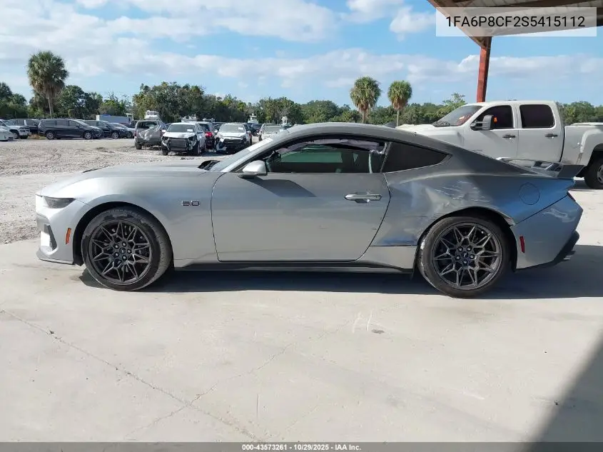 1FA6P8CF2S5415112 2025 Ford Mustang Gt Premium Fastback