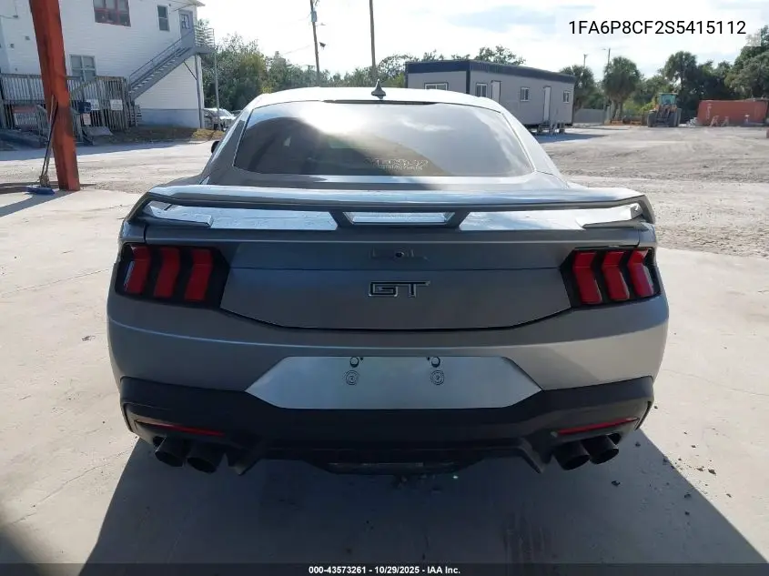 1FA6P8CF2S5415112 2025 Ford Mustang Gt Premium Fastback