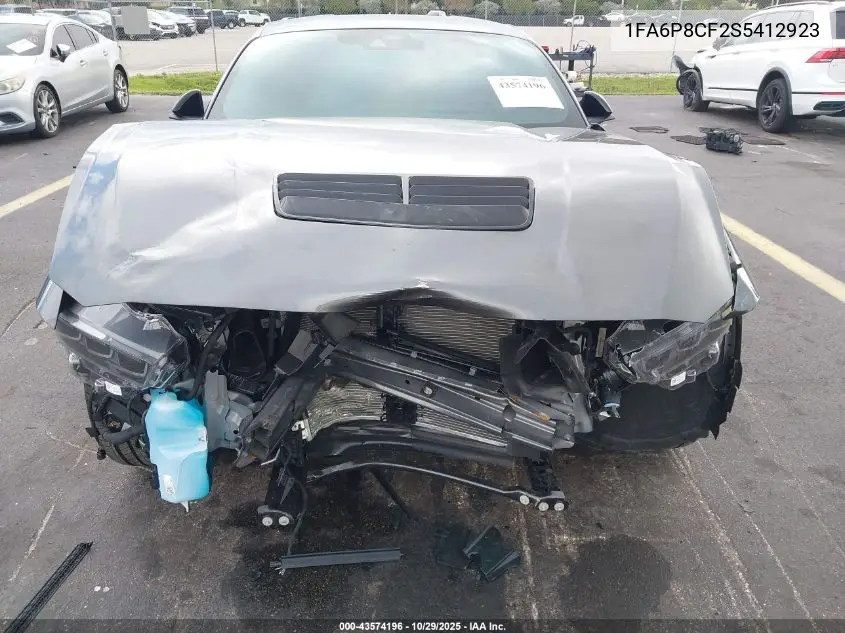 1FA6P8CF2S5412923 2025 Ford Mustang Gt Premium Fastback