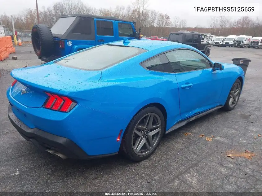 1FA6P8TH9S5125659 2025 Ford Mustang Ecoboost Fastback