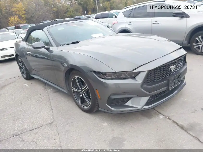 1FAGP8UH6S5120731 2025 Ford Mustang Ecoboost Premium