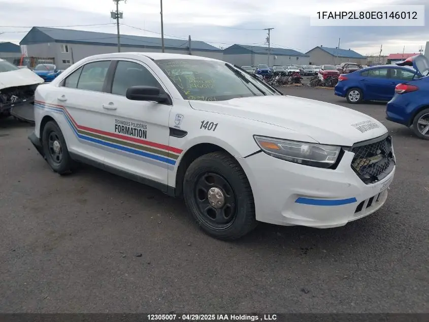 1FAHP2L80EG146012 2014 Ford Police Interceptor