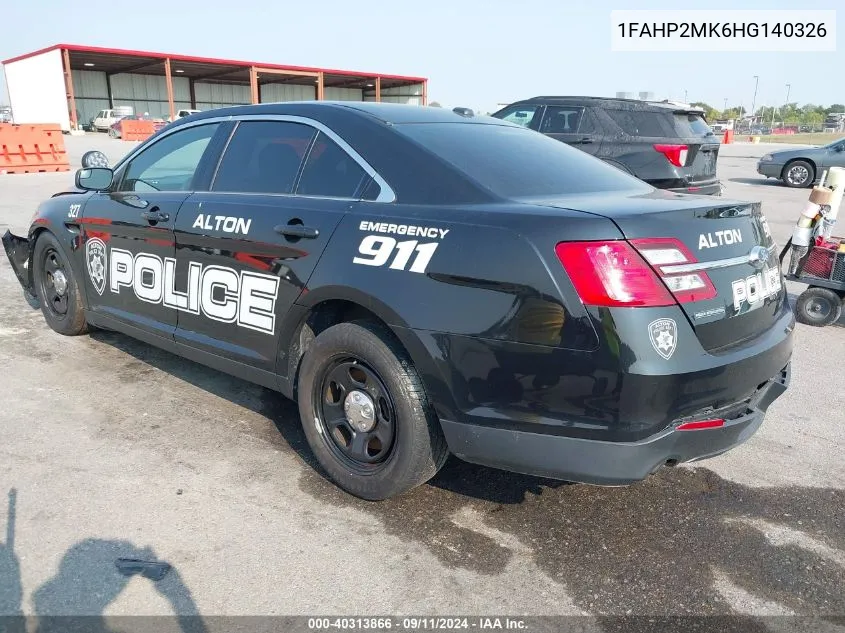 1FAHP2MK6HG140326 2017 Ford Police Interceptor