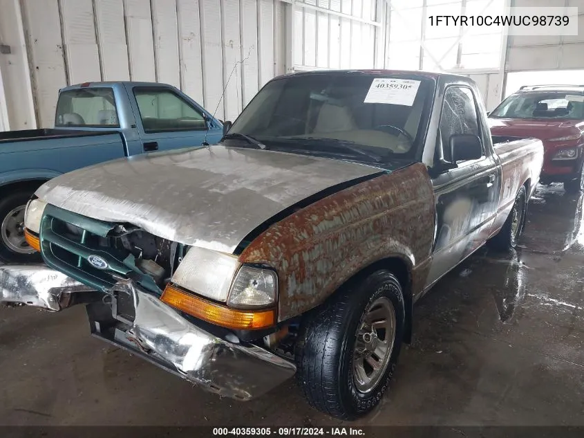 1FTYR10C4WUC98739 1998 Ford Ranger Splash/Xl/Xlt