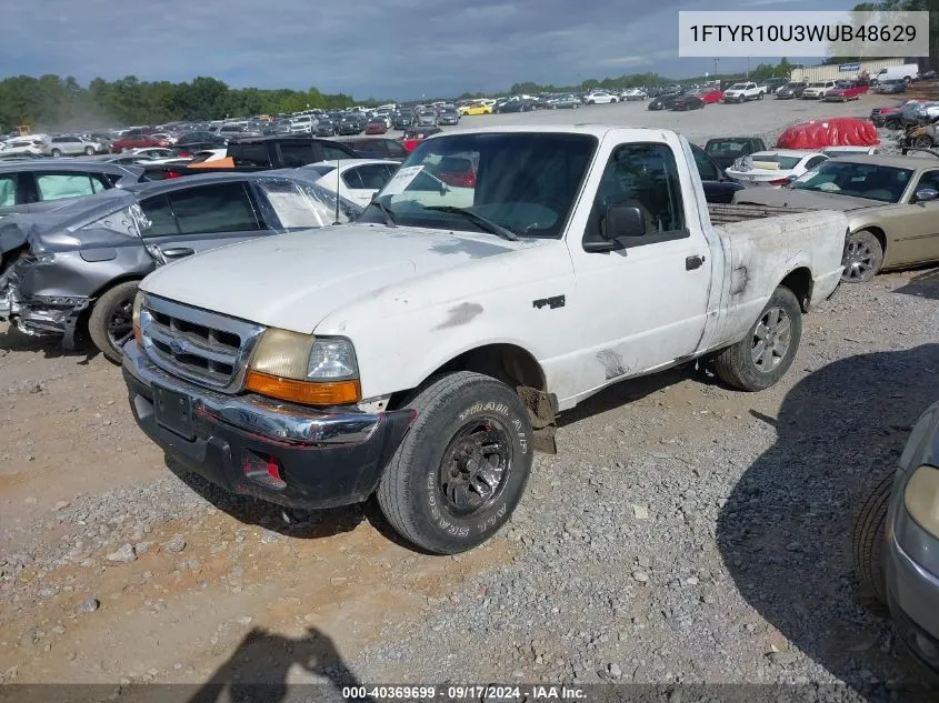 1FTYR10U3WUB48629 1998 Ford Ranger Splash/Xl/Xlt