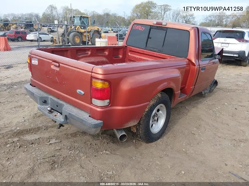 1FTYR10U9WPA41258 1998 Ford Ranger Splash/Xl/Xlt