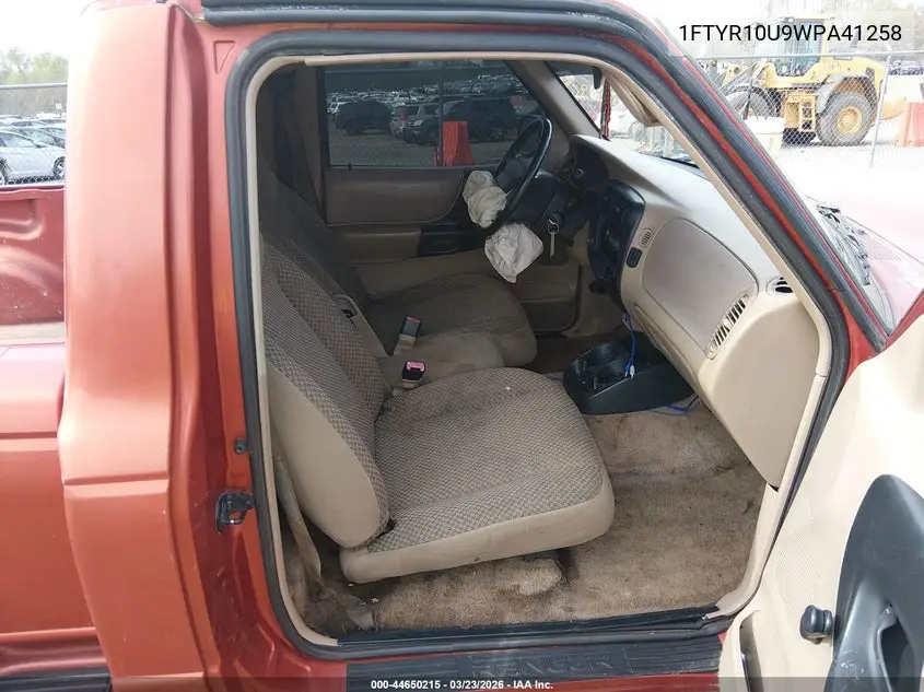 1FTYR10U9WPA41258 1998 Ford Ranger Splash/Xl/Xlt