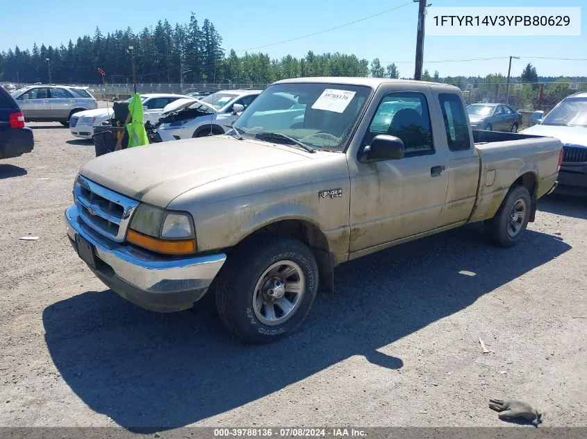 1FTYR14V3YPB80629 2000 Ford Ranger Xl/Xlt