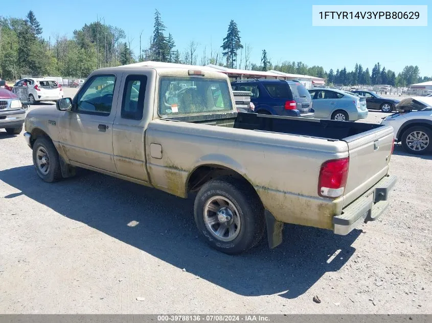 1FTYR14V3YPB80629 2000 Ford Ranger Xl/Xlt