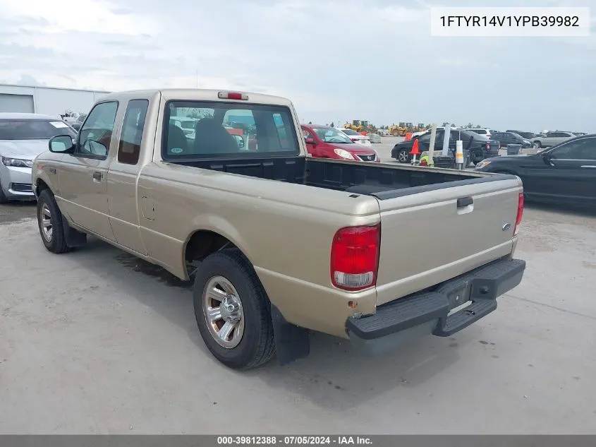 1FTYR14V1YPB39982 2000 Ford Ranger Xl/Xlt