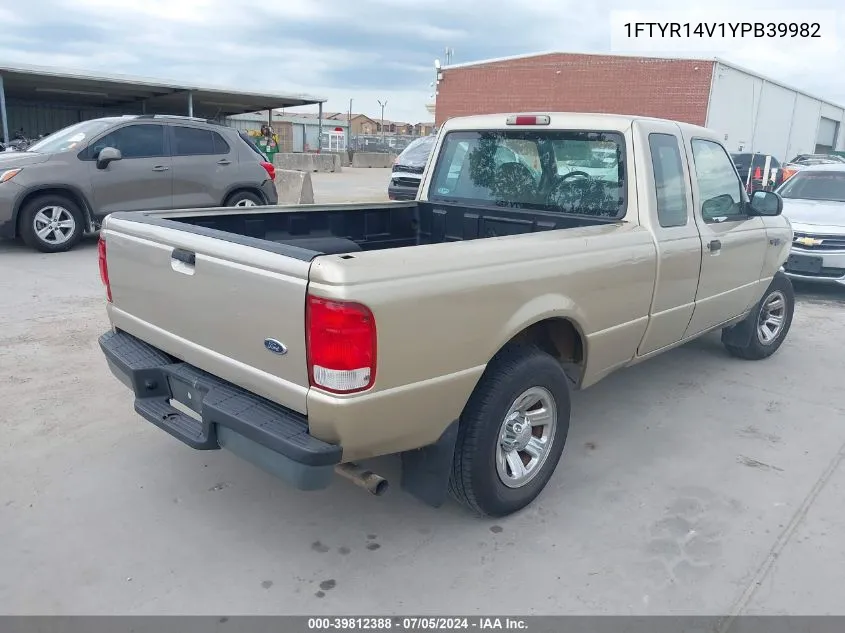 1FTYR14V1YPB39982 2000 Ford Ranger Xl/Xlt