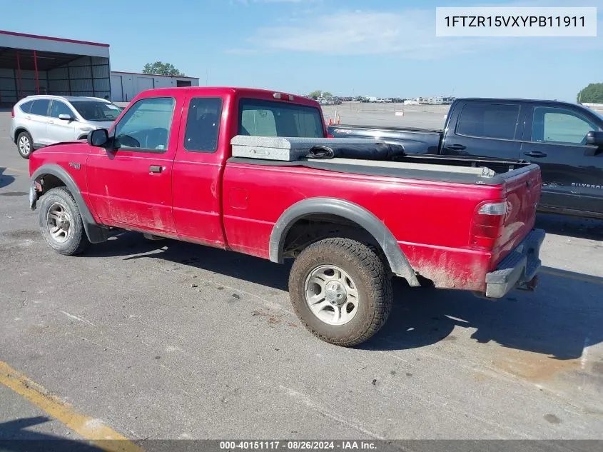 1FTZR15VXYPB11911 2000 Ford Ranger Xl/Xlt